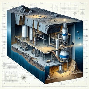 blueprint futuristic space station