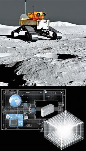 split-screen display, showing rover left
