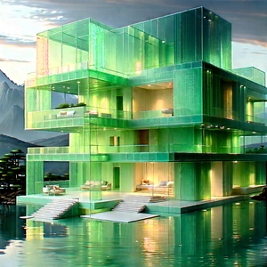 Abstract Pixel Art: Translucent structure
