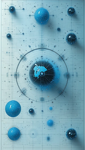 In This Image, There Is A Blue Circle With A Map Of Africa Inside It