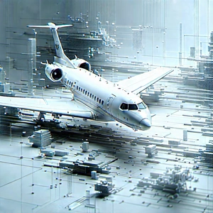 Aerospace Technology In Tech Office With Large White