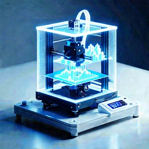 3d Printer With Holographic Projection With Printer Sitting