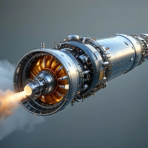 A Large, Futuristic-looking Spacecraft Is Shown In A Close-up View