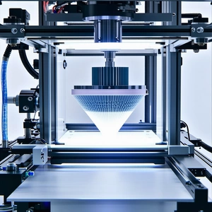 A Machine Is Shown In The Image, With A Blue Cord Plugged Into It