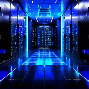 (futuristic:1.11) server room