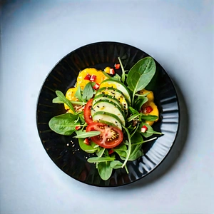 Lifestyle Landscape Photography: Farm-to-table Meal Prepared With Seasonal Produce With Plate Food,