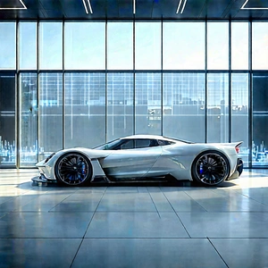 Automotive Technology In Tech Office With Sleek White