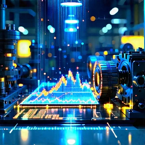 Financial Technology In Manufacturing Facility With Image, There