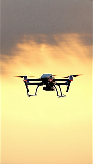 A White Helicopter Is Flying In The Sky, With Its Landing Gear Down