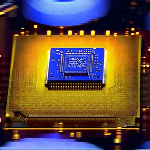 Microchip with (digital:1.27) particles