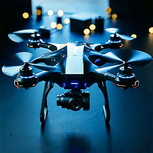 Drone With User Interface With Black Drone