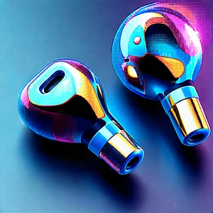 Wireless Earbuds With Digital Artwork With Earphones, Each