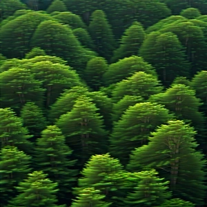 Nature Blender Artwork: Aerial view of forest canopy