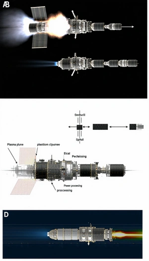 The Image Is A Diagram Of A Spacecraft, Showing The Various Components And Their Functions