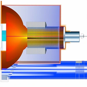 A Blue And Red Circle Is Shown In The Image
