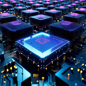 Close-up Of Sensor Array With Image, There