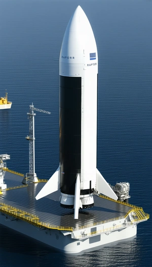 A Large Space Shuttle, Which Is Docked At A Space Station