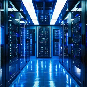 Tech Macro Photography: Futuristic server room