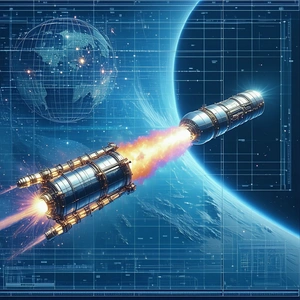 spacecraft shown computer-generated image