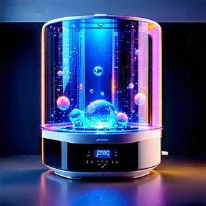 Innovative Smart Appliance Design With Small, Blue,
