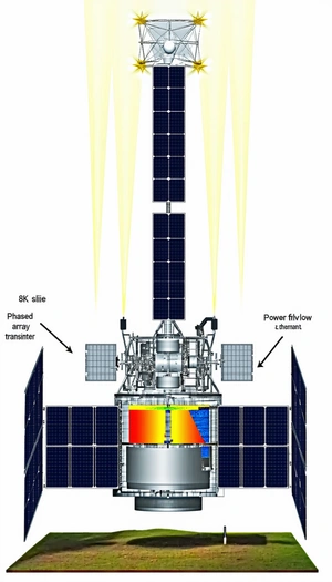 A Spacecraft With A Solar Panel On Its Side