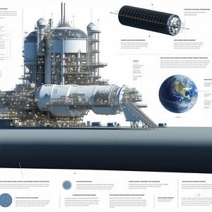 A Large Ship Is Shown In A Diagram, With A Large Globe In The Center Of The Image
