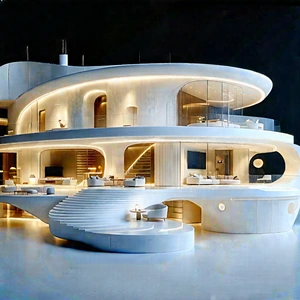 Futuristic Smart Home With Large, Modern-looking