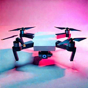 Drone With User Interface With Black Drone