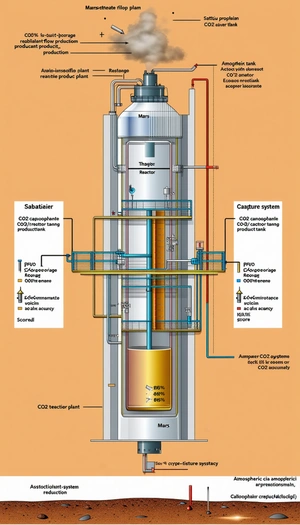 The Image Is A Diagram Of A Large Industrial Plant, Specifically A Co2 Capture System