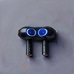 Wireless earbuds with glowing screen