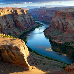 Nature Drone Photography: Aerial View Of Canyon System With Beautiful Landscape