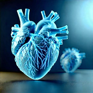 Innovative Medical Technology Design With Close-up Heart,