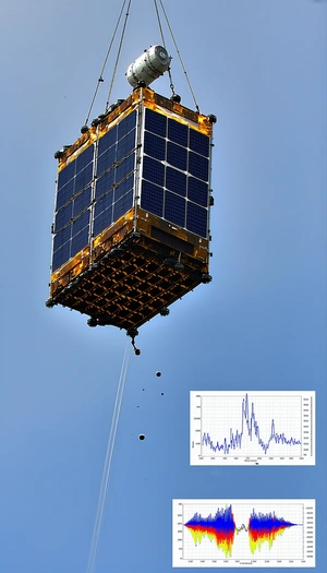 A Small Satellite Is Being Launched Into Space