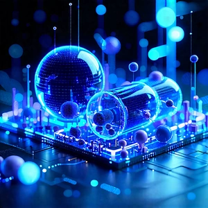 Tech Voxel Art: Innovative Medical Technology Design With Image, There