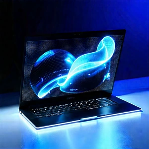Laptop With Holographic Display With Laptop Computer