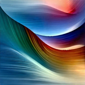 Abstract Landscape Photography: Rhythmic Motion Captured In Abstract Form With Colorful Abstract