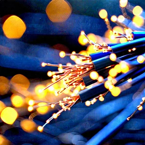 Close-up Of Fiber Optic Cables With Image, There