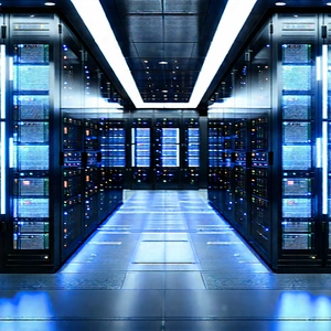Futuristic Server Room With Image, There