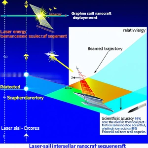 The Image Is A Diagram Showing The Process Of Laser Sail Interstellar Nanocraft