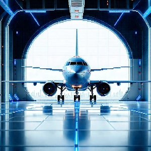 Aerospace Technology In Modern Laboratory With Large White