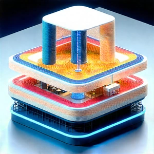(futuristic:1.28) Research Laboratory With Model Building,