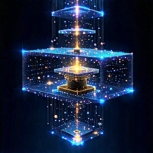Quantum Computer With Digital Particles With Three-dimensional Structure