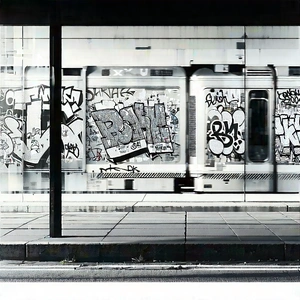 Urban Commercial Photography: Urban street art viewing scene