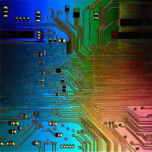 Circuit board with digital particles