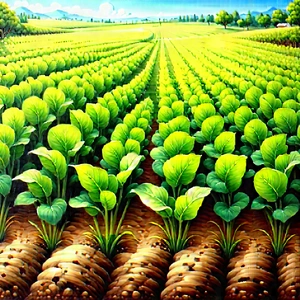 Agricultural Technology In Research Center With Large Field