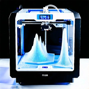 3d Printer With Data Streams With Printer Shown