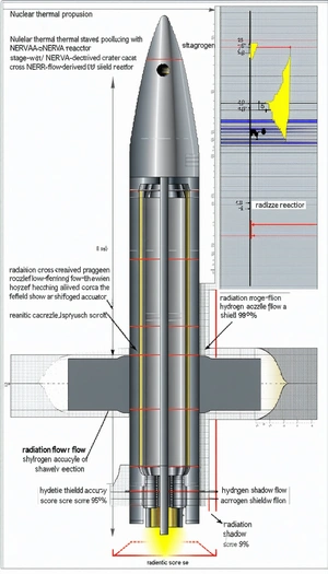The Image Is A Diagram Of A Rocket Engine, Showing The Various Components And Their Functions