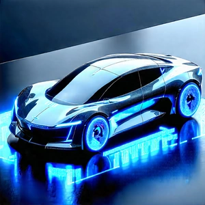 Innovative Electric Vehicle Design With Futuristic Displayed