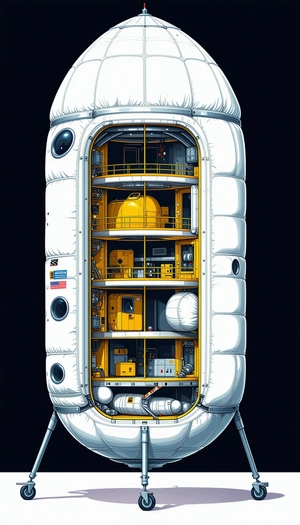 detailed illustration space shuttle