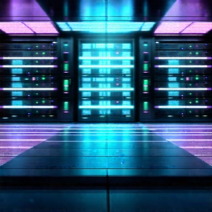 Futuristic Server Room With Image, There